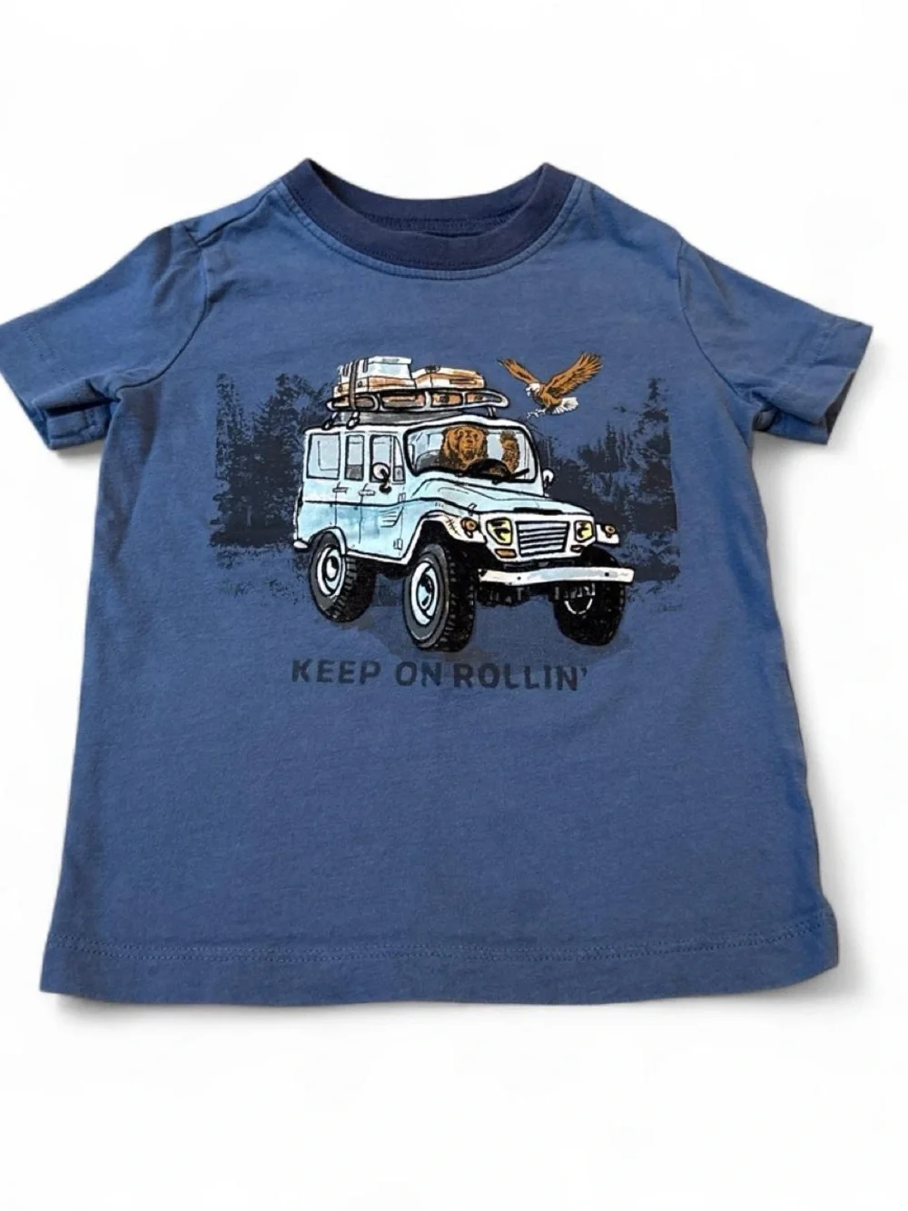 OshKosh B'gosh Blue Graphic Tee with Off-Road Truck